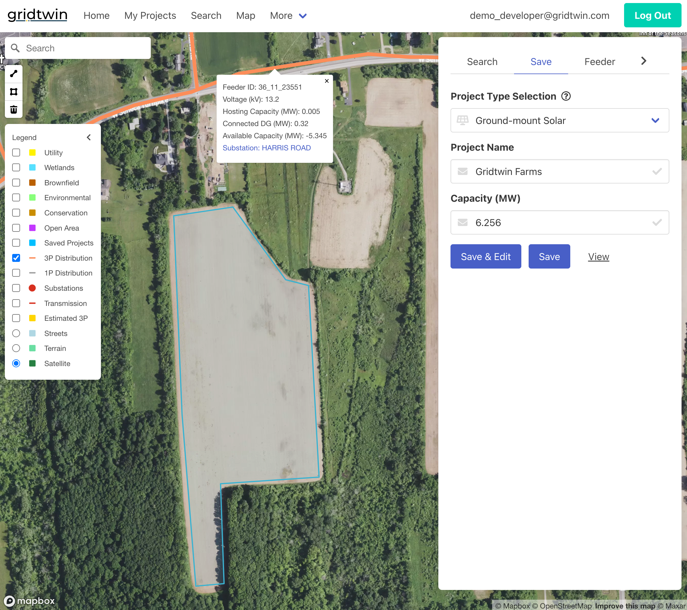 Project view and details